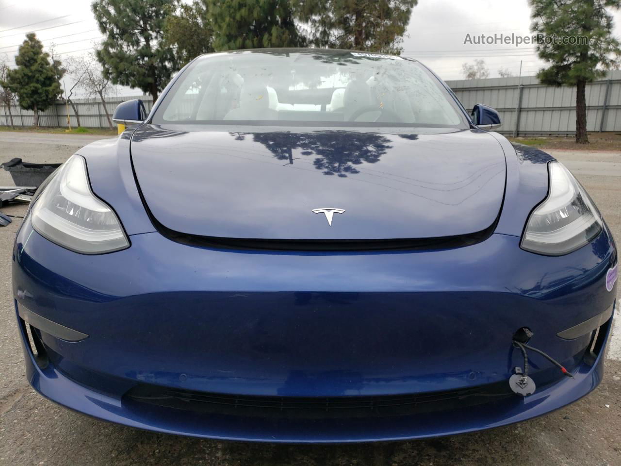 2019 Tesla Model 3  Blue vin: 5YJ3E1EA6KF519628