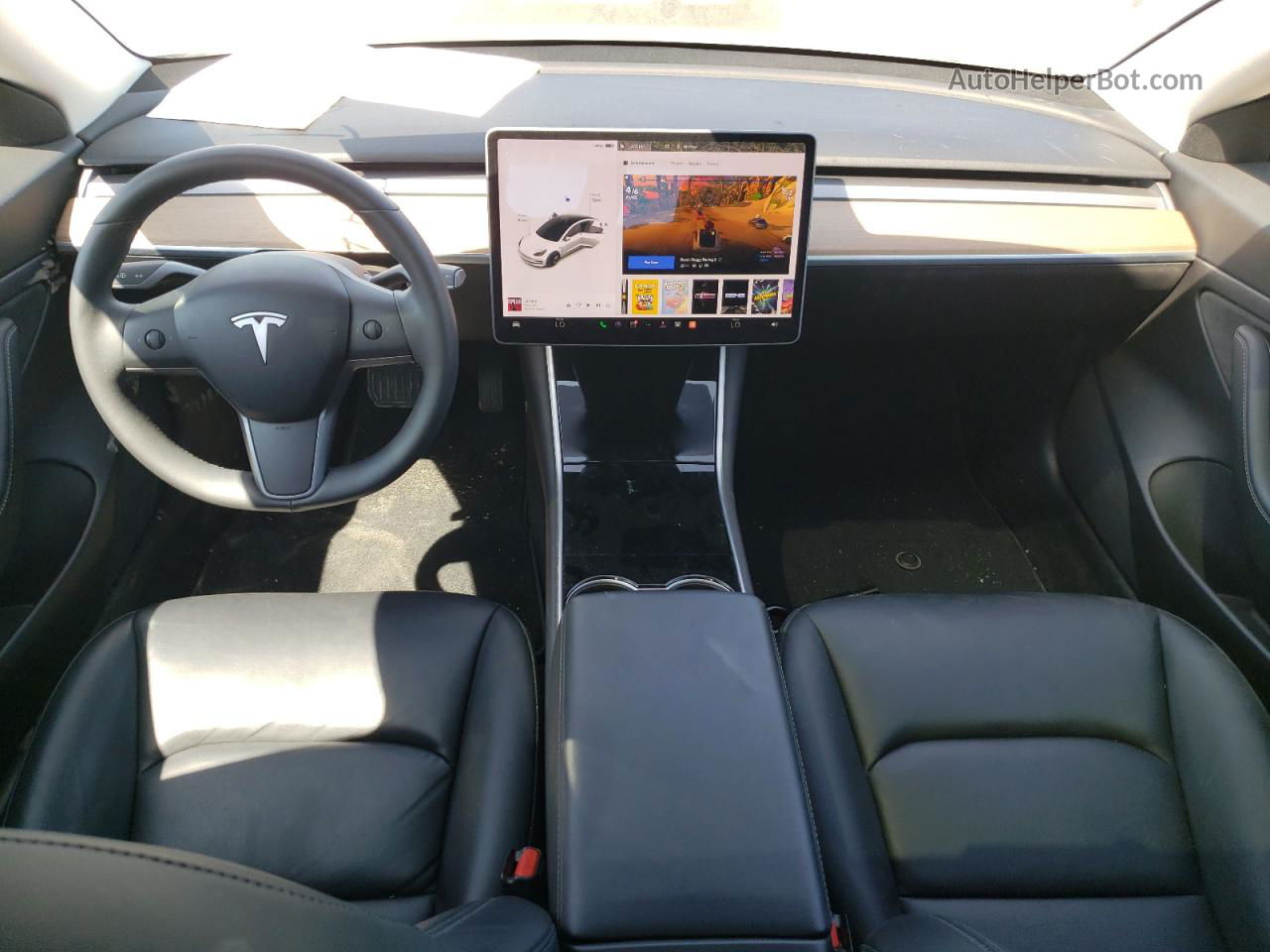 2020 Tesla Model 3  White vin: 5YJ3E1EA6LF504418