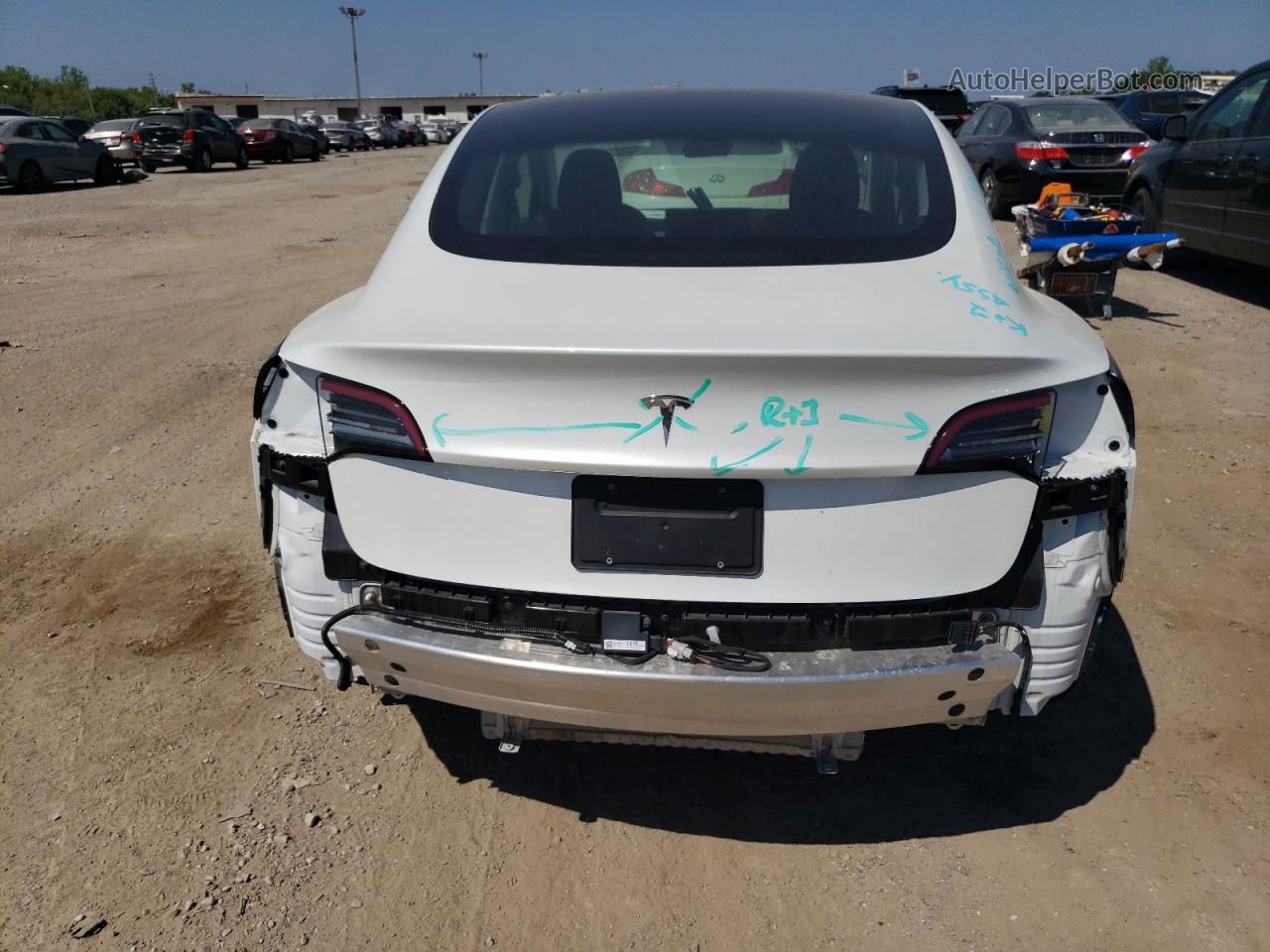 2020 Tesla Model 3  White vin: 5YJ3E1EA6LF504418