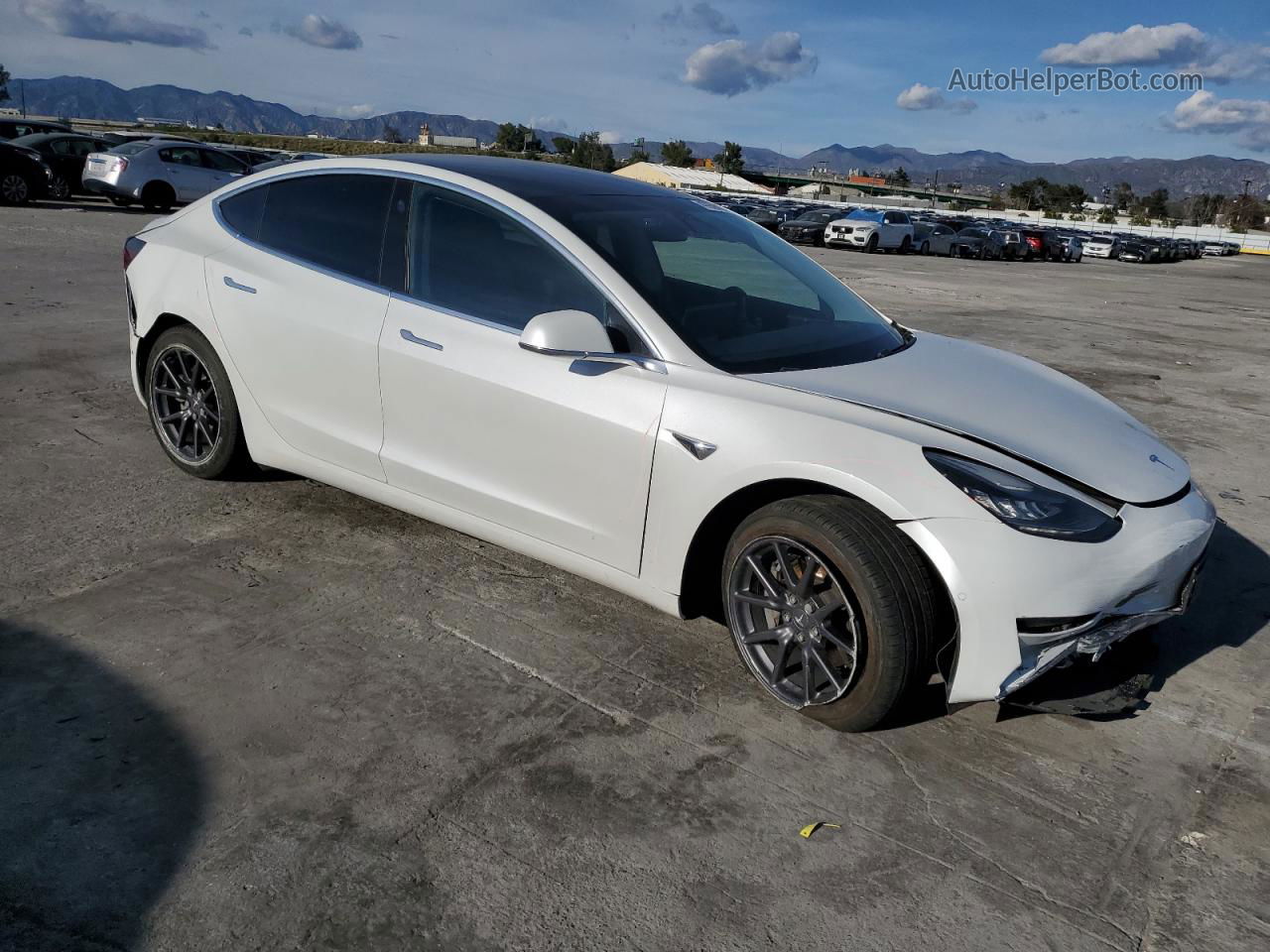 2020 Tesla Model 3  White vin: 5YJ3E1EA6LF660099