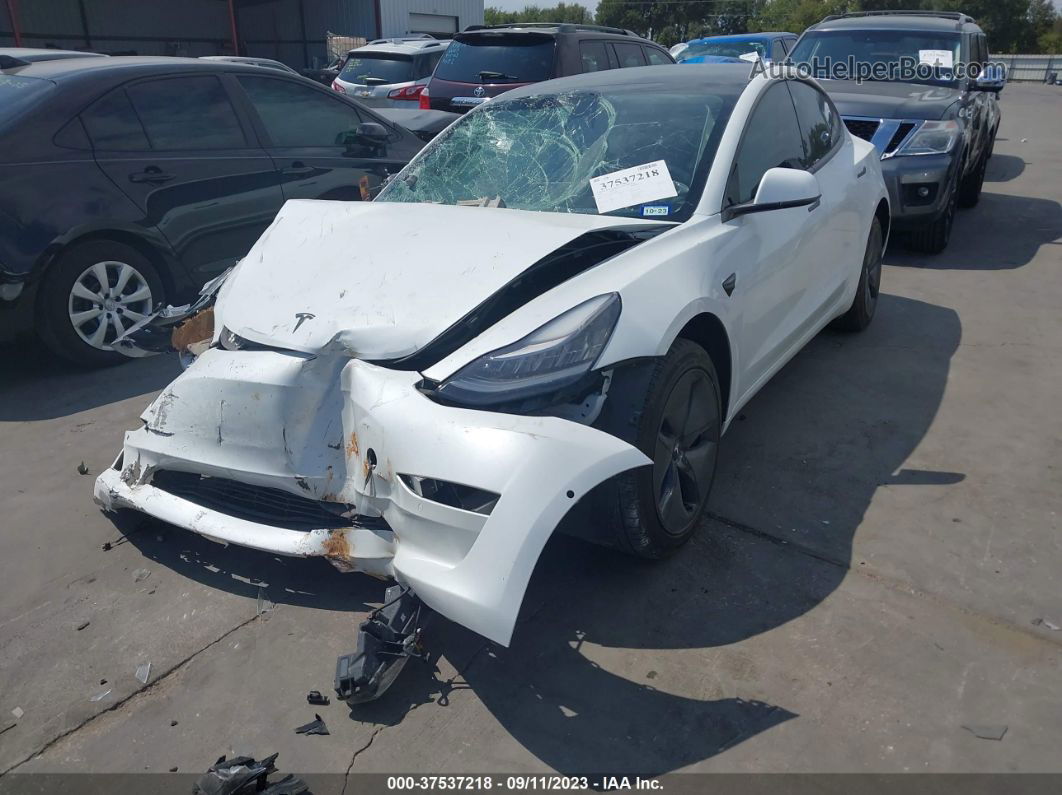 2020 Tesla Model 3 Standard Range White vin: 5YJ3E1EA6LF744892