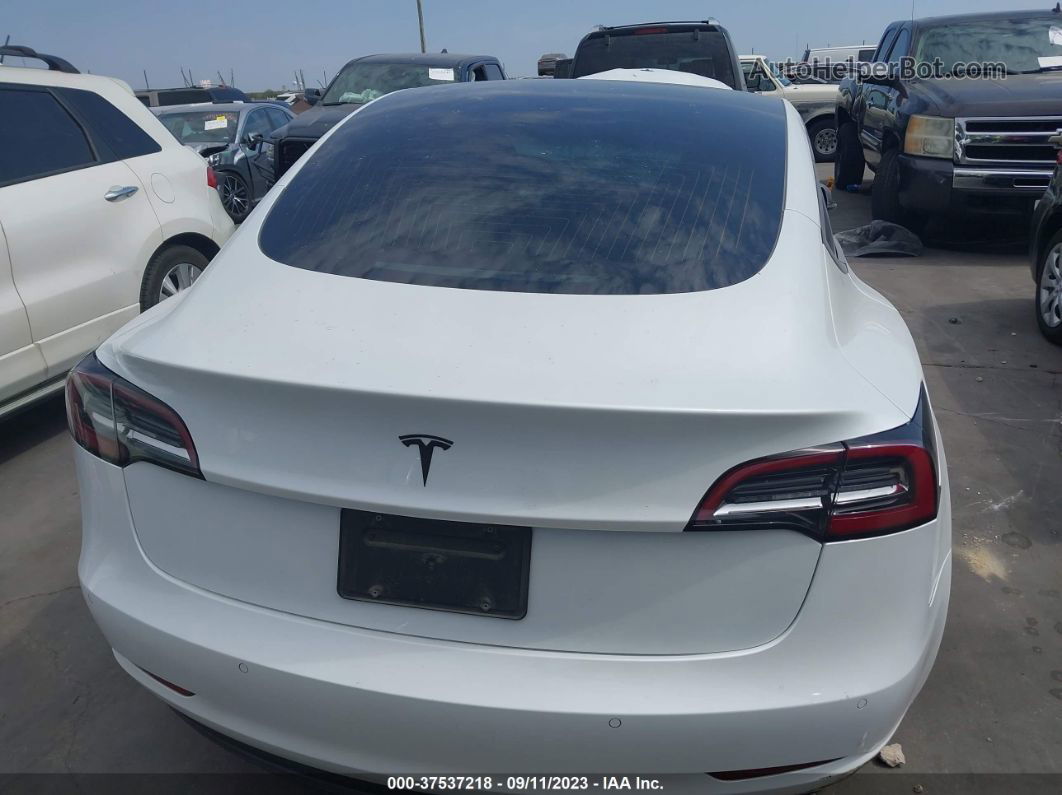 2020 Tesla Model 3 Standard Range White vin: 5YJ3E1EA6LF744892