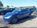 2020 Tesla Model 3 Standard Range Plus Rear-wheel Drive/standard Range Rear-wheel Drive Blue vin: 5YJ3E1EA6LF745668