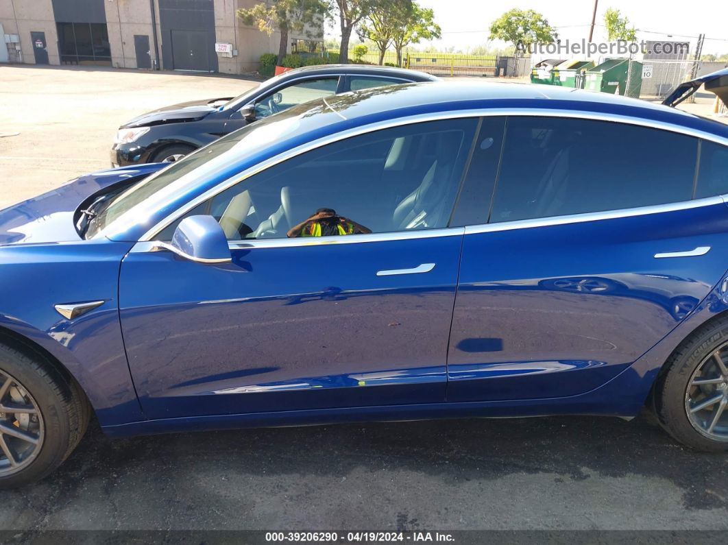 2020 Tesla Model 3 Standard Range Plus Rear-wheel Drive/standard Range Rear-wheel Drive Blue vin: 5YJ3E1EA6LF745668