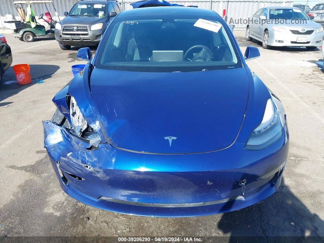 2020 Tesla Model 3 Standard Range Plus Rear-wheel Drive/standard Range Rear-wheel Drive Blue vin: 5YJ3E1EA6LF745668