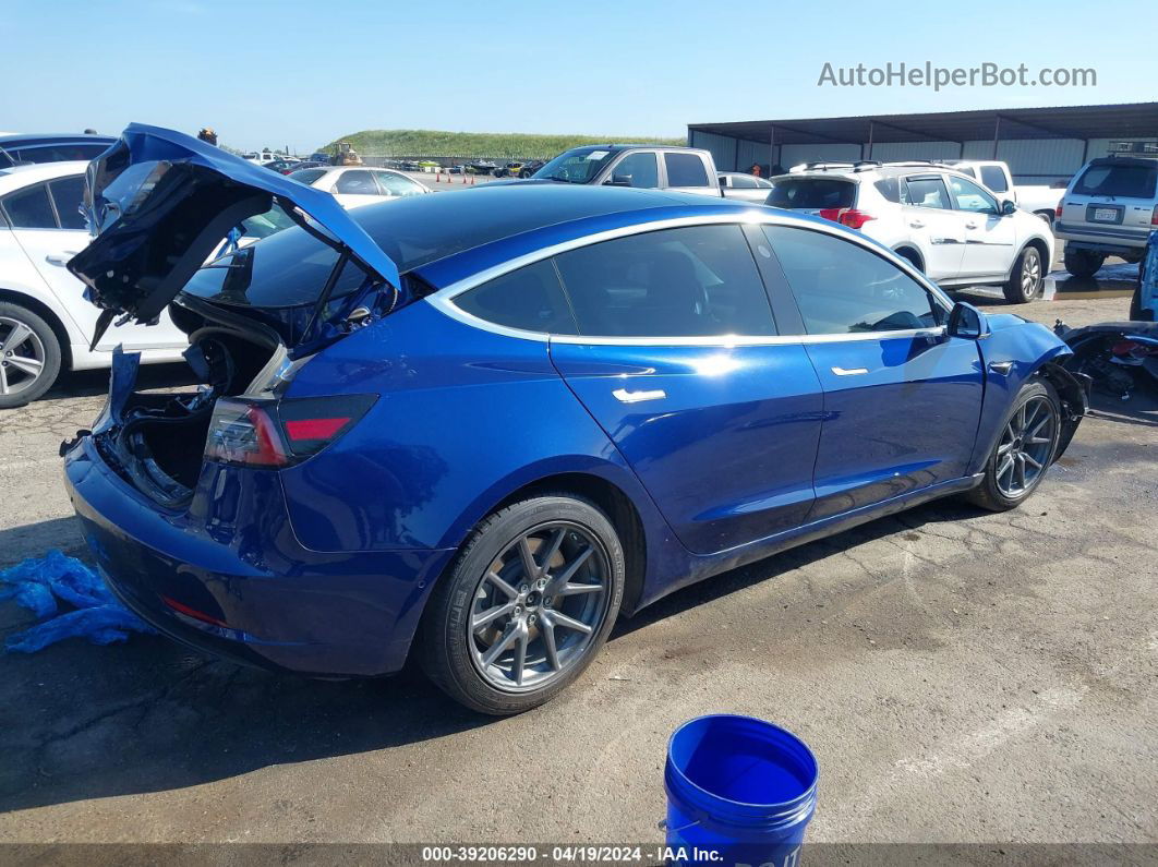 2020 Tesla Model 3 Standard Range Plus Rear-wheel Drive/standard Range Rear-wheel Drive Blue vin: 5YJ3E1EA6LF745668