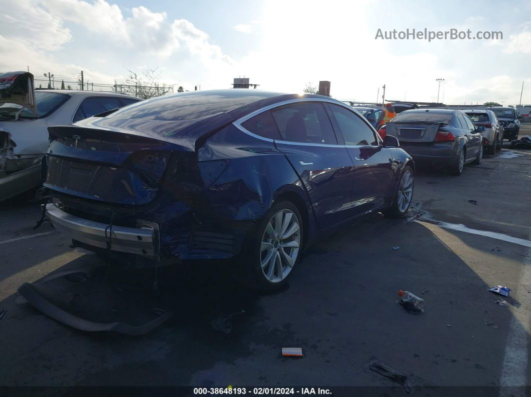 2020 Tesla Model 3 Standard Range Plus Rear-wheel Drive/standard Range Rear-wheel Drive Синий vin: 5YJ3E1EA6LF745847