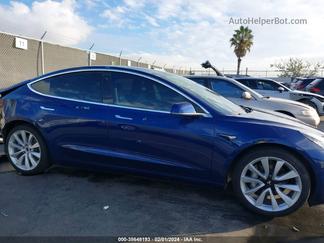 2020 Tesla Model 3 Standard Range Plus Rear-wheel Drive/standard Range Rear-wheel Drive Синий vin: 5YJ3E1EA6LF745847