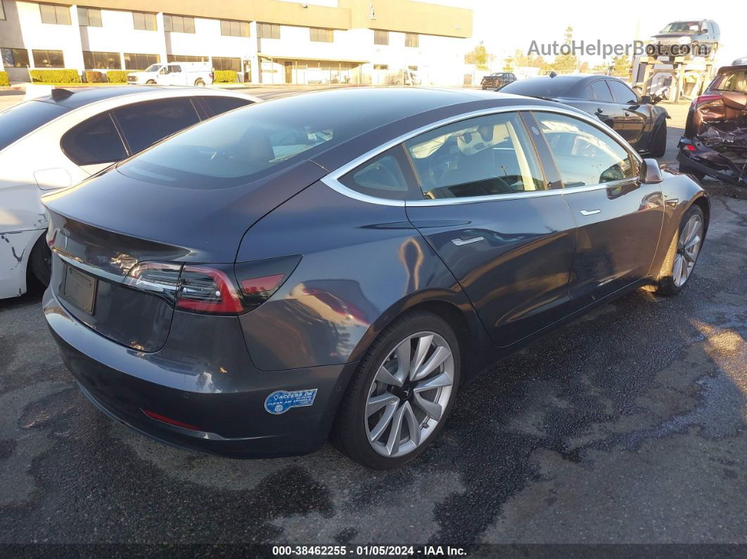 2020 Tesla Model 3 Standard Range Plus Rear-wheel Drive/standard Range Rear-wheel Drive Gray vin: 5YJ3E1EA6LF806162