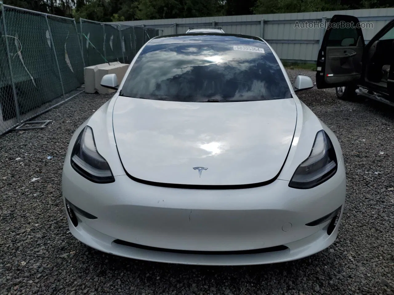 2021 Tesla Model 3  White vin: 5YJ3E1EA6MF019097