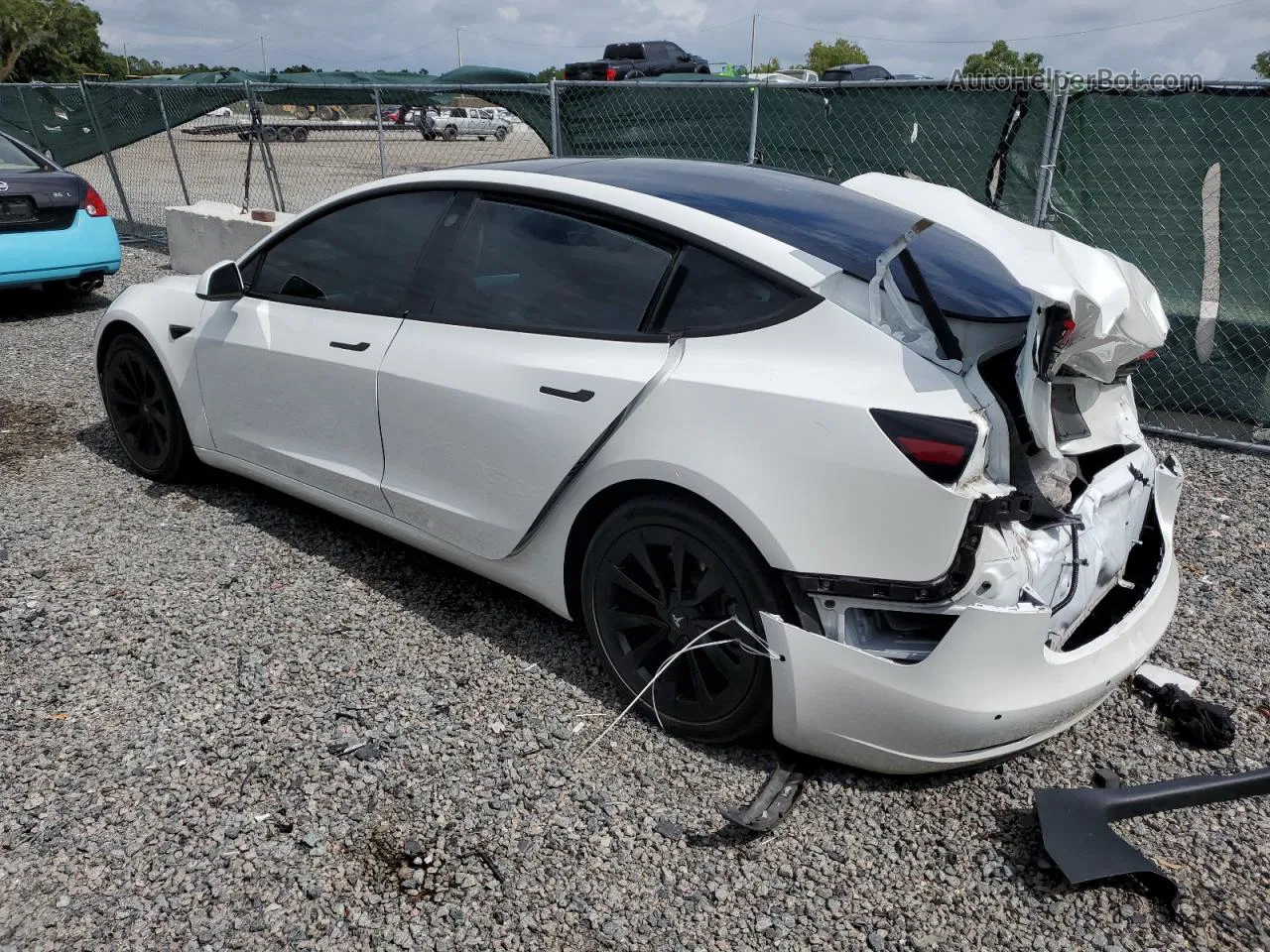 2021 Tesla Model 3  White vin: 5YJ3E1EA6MF019097