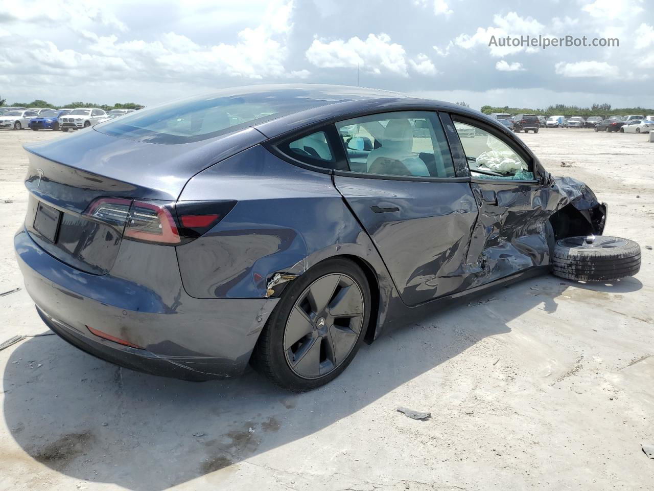 2021 Tesla Model 3  Charcoal vin: 5YJ3E1EA6MF025840