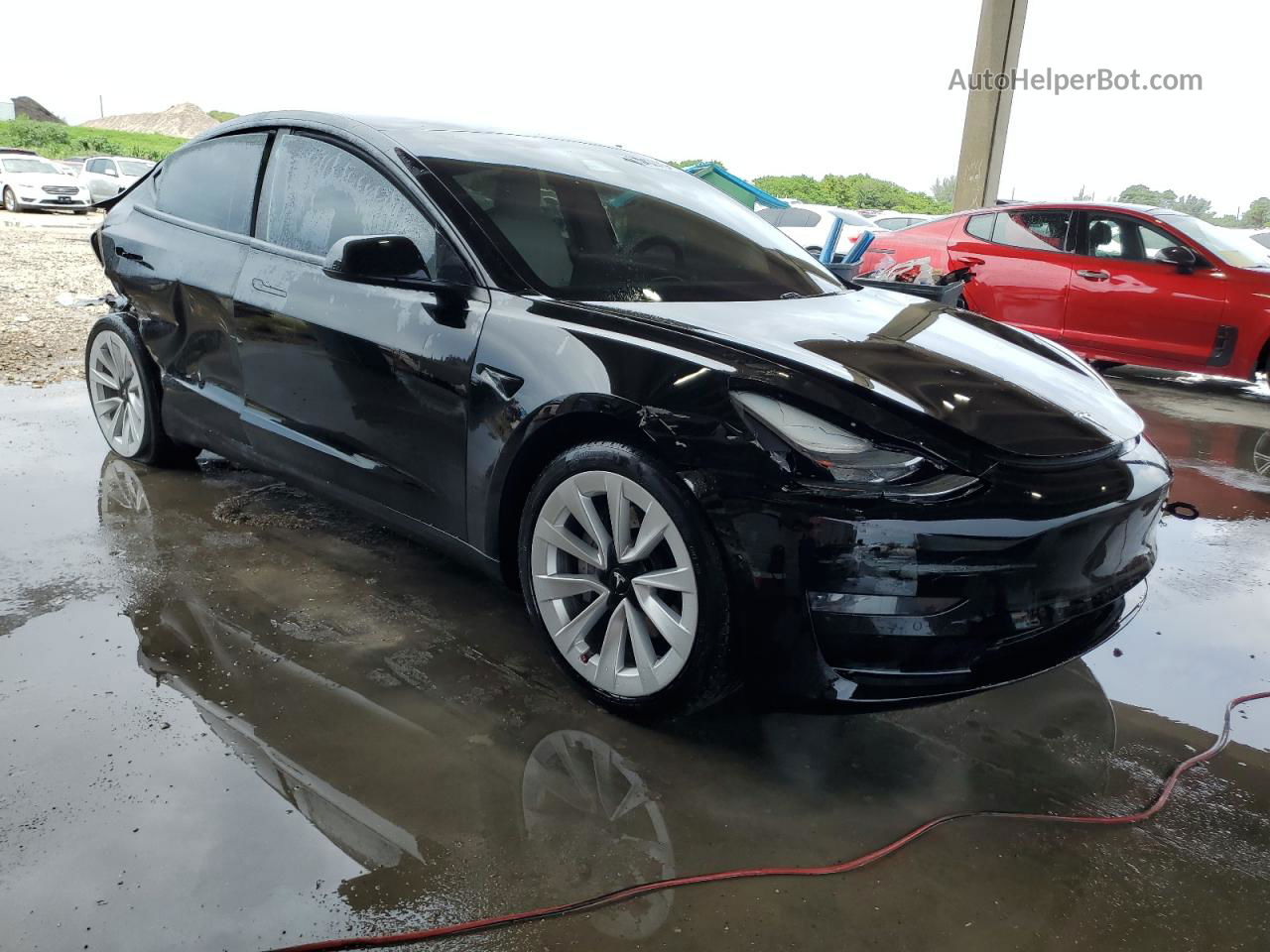 2021 Tesla Model 3  Black vin: 5YJ3E1EA6MF032125