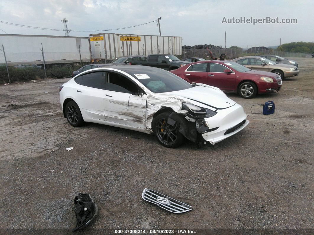 2021 Tesla Model 3 Standard Range Plus Белый vin: 5YJ3E1EA6MF041892