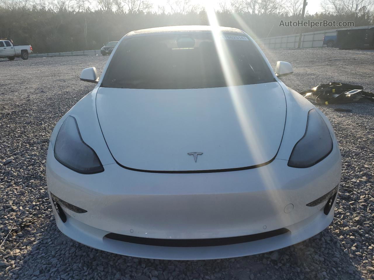 2021 Tesla Model 3  White vin: 5YJ3E1EA6MF048552