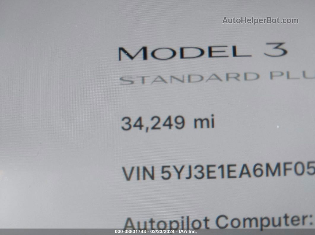 2021 Tesla Model 3   Purple vin: 5YJ3E1EA6MF053539