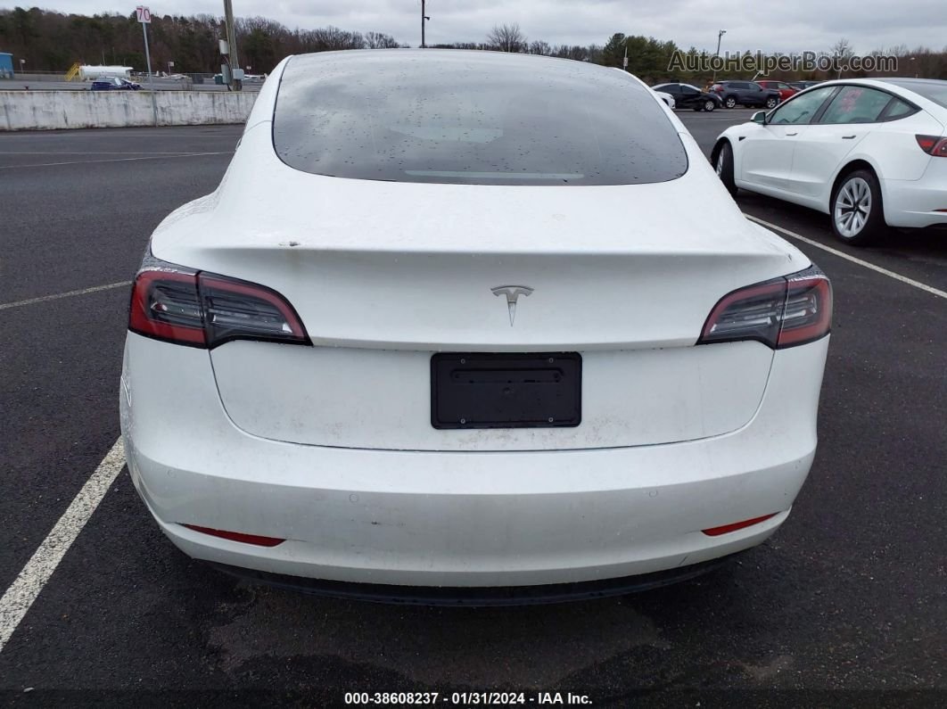 2021 Tesla Model 3 Standard Range Plus Rear-wheel Drive White vin: 5YJ3E1EA6MF057459