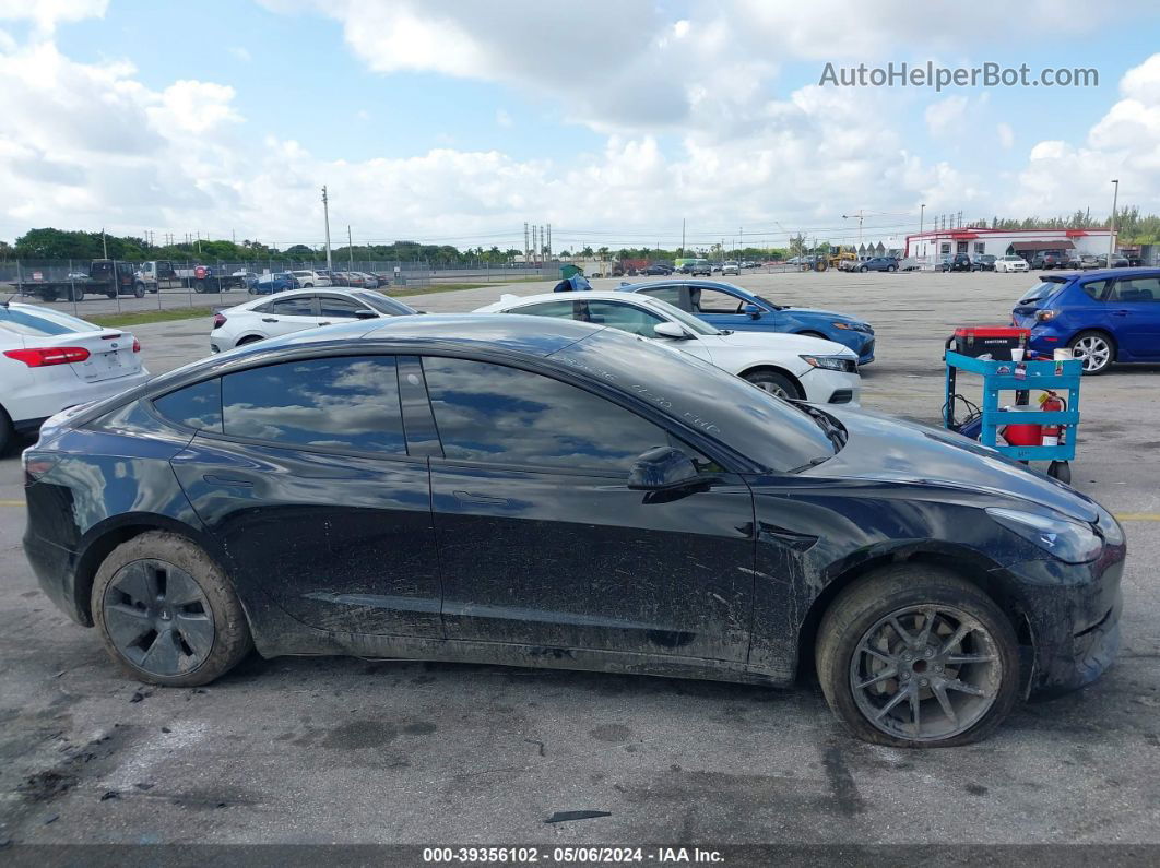 2021 Tesla Model 3 Standard Range Plus Rear-wheel Drive Черный vin: 5YJ3E1EA6MF085696