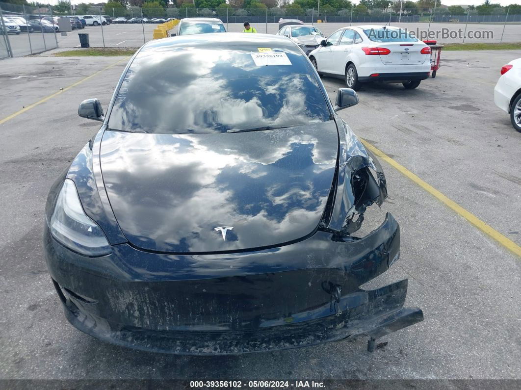 2021 Tesla Model 3 Standard Range Plus Rear-wheel Drive Черный vin: 5YJ3E1EA6MF085696