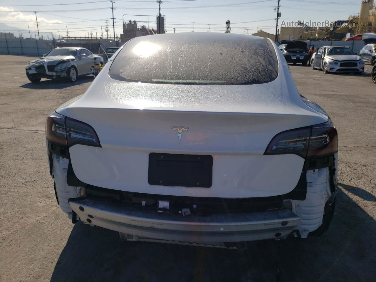 2021 Tesla Model 3  White vin: 5YJ3E1EA6MF100410