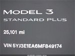 2021 Tesla Model 3 Standard Range Plus Rear-wheel Drive White vin: 5YJ3E1EA6MF849174