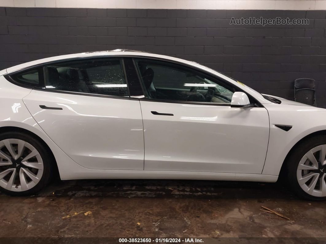 2021 Tesla Model 3 Standard Range Plus Rear-wheel Drive White vin: 5YJ3E1EA6MF849174
