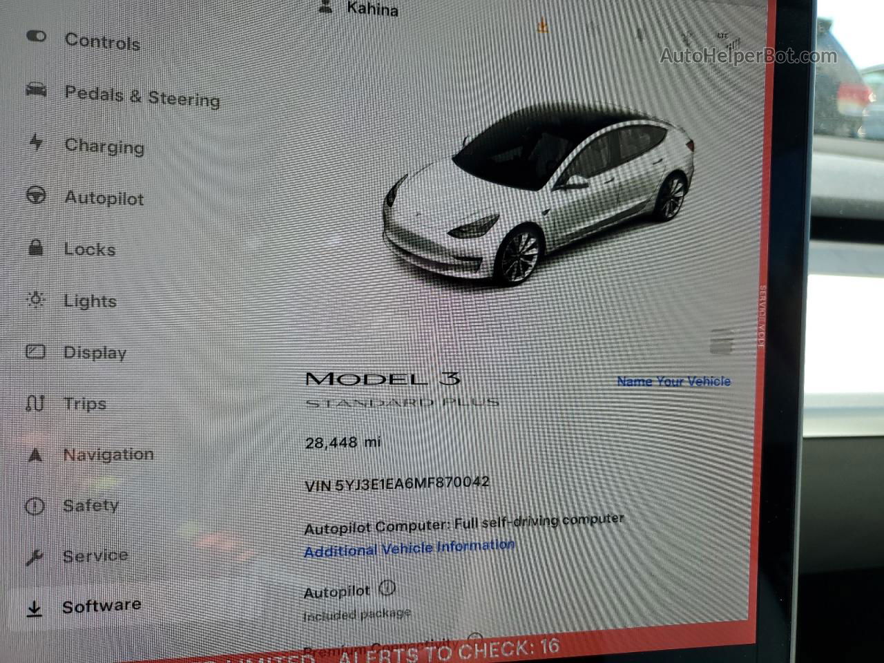 2021 Tesla Model 3  White vin: 5YJ3E1EA6MF870042