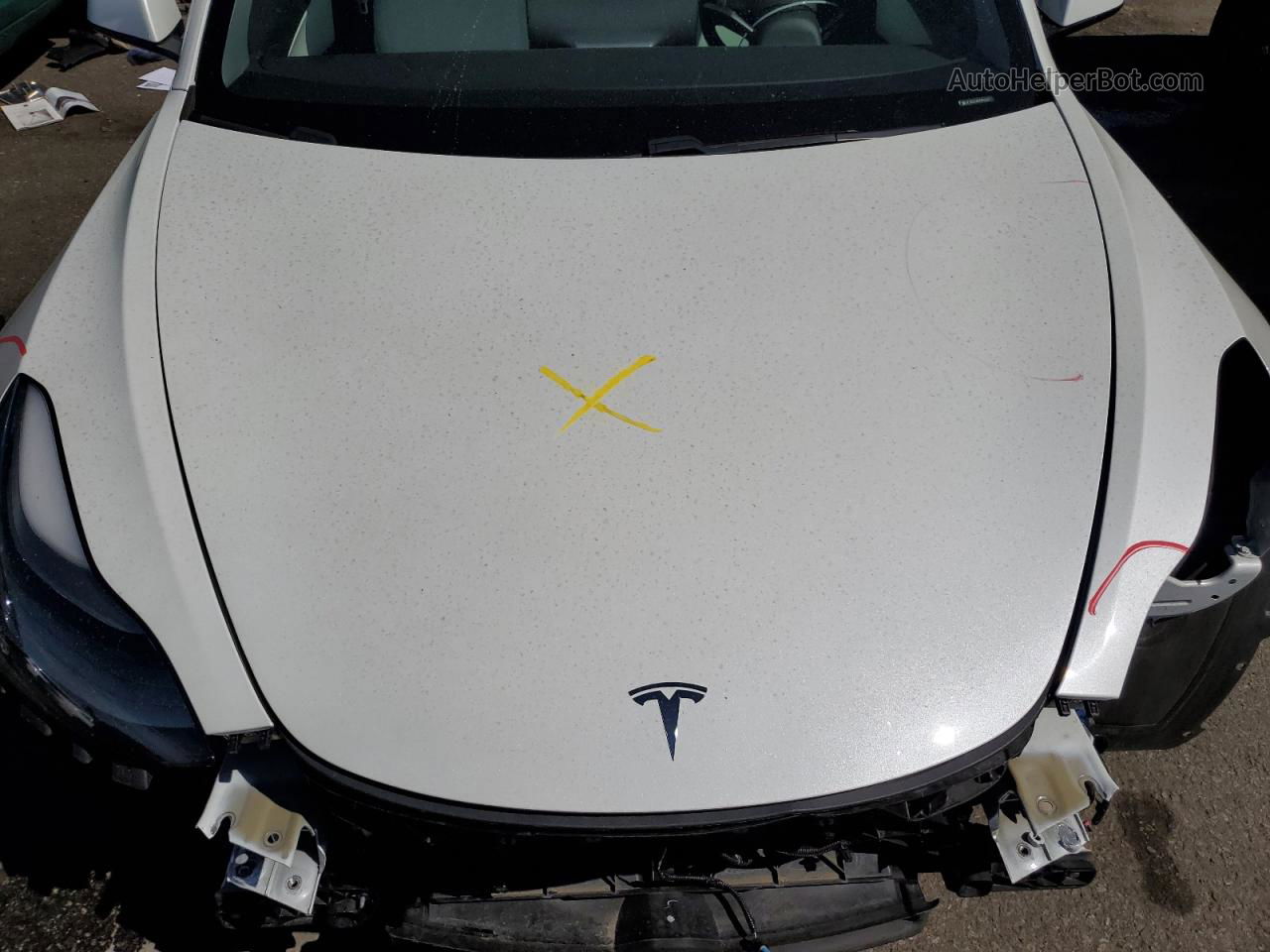 2021 Tesla Model 3  White vin: 5YJ3E1EA6MF870042