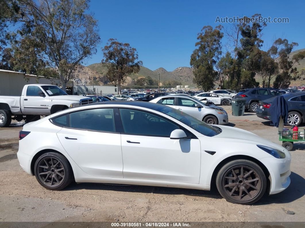 2021 Tesla Model 3 Standard Range Plus Rear-wheel Drive Белый vin: 5YJ3E1EA6MF939649