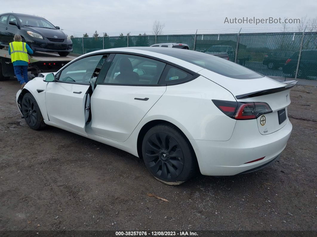2021 Tesla Model 3 Standard Range Plus Rear-wheel Drive Белый vin: 5YJ3E1EA6MF982193