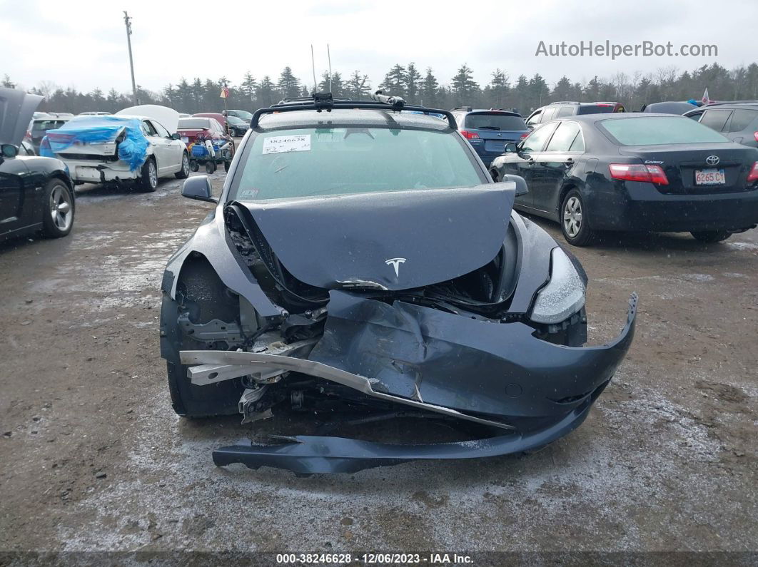 2021 Tesla Model 3 Standard Range Plus Rear-wheel Drive Gray vin: 5YJ3E1EA6MF985398