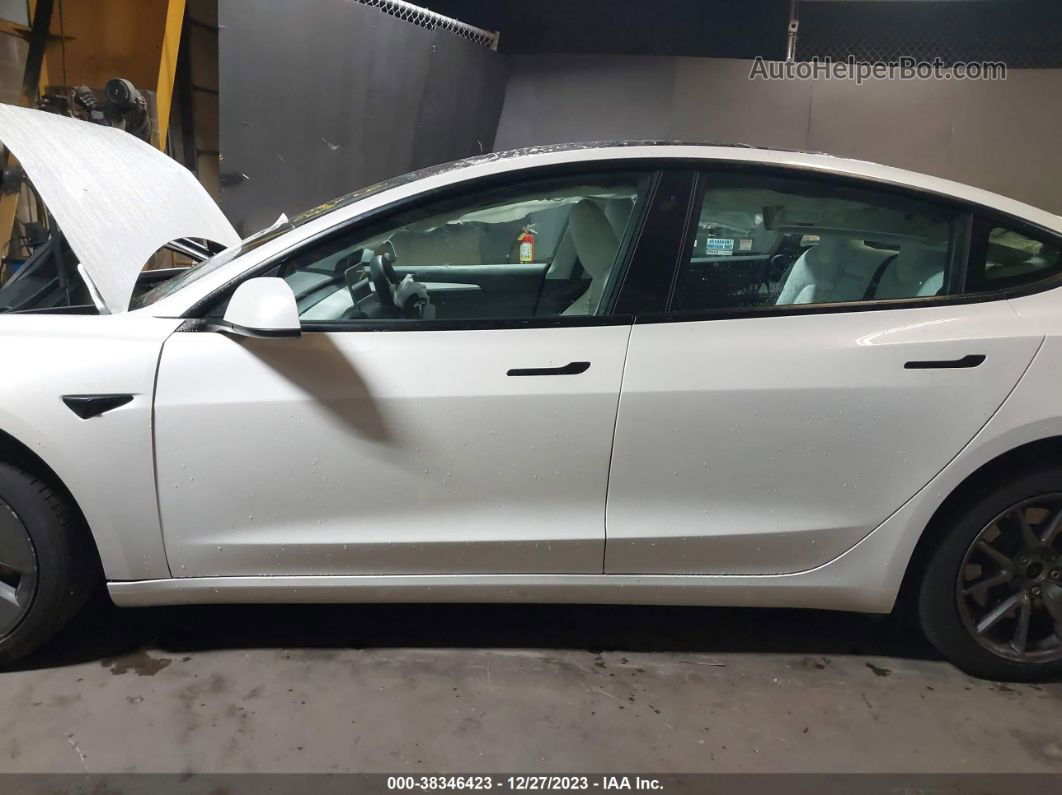 2021 Tesla Model 3 Standard Range Plus Rear-wheel Drive White vin: 5YJ3E1EA6MF987491