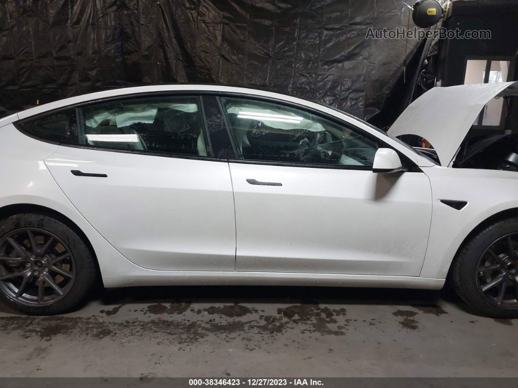 2021 Tesla Model 3 Standard Range Plus Rear-wheel Drive Белый vin: 5YJ3E1EA6MF987491