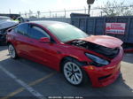 2021 Tesla Model 3 Standard Range Plus Rear-wheel Drive Красный vin: 5YJ3E1EA6MF995171
