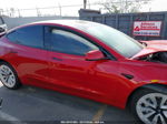 2021 Tesla Model 3 Standard Range Plus Rear-wheel Drive Red vin: 5YJ3E1EA6MF995171