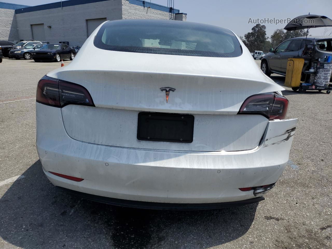 2022 Tesla Model 3  White vin: 5YJ3E1EA6NF306053