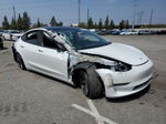 2022 Tesla Model 3  White vin: 5YJ3E1EA6NF306053