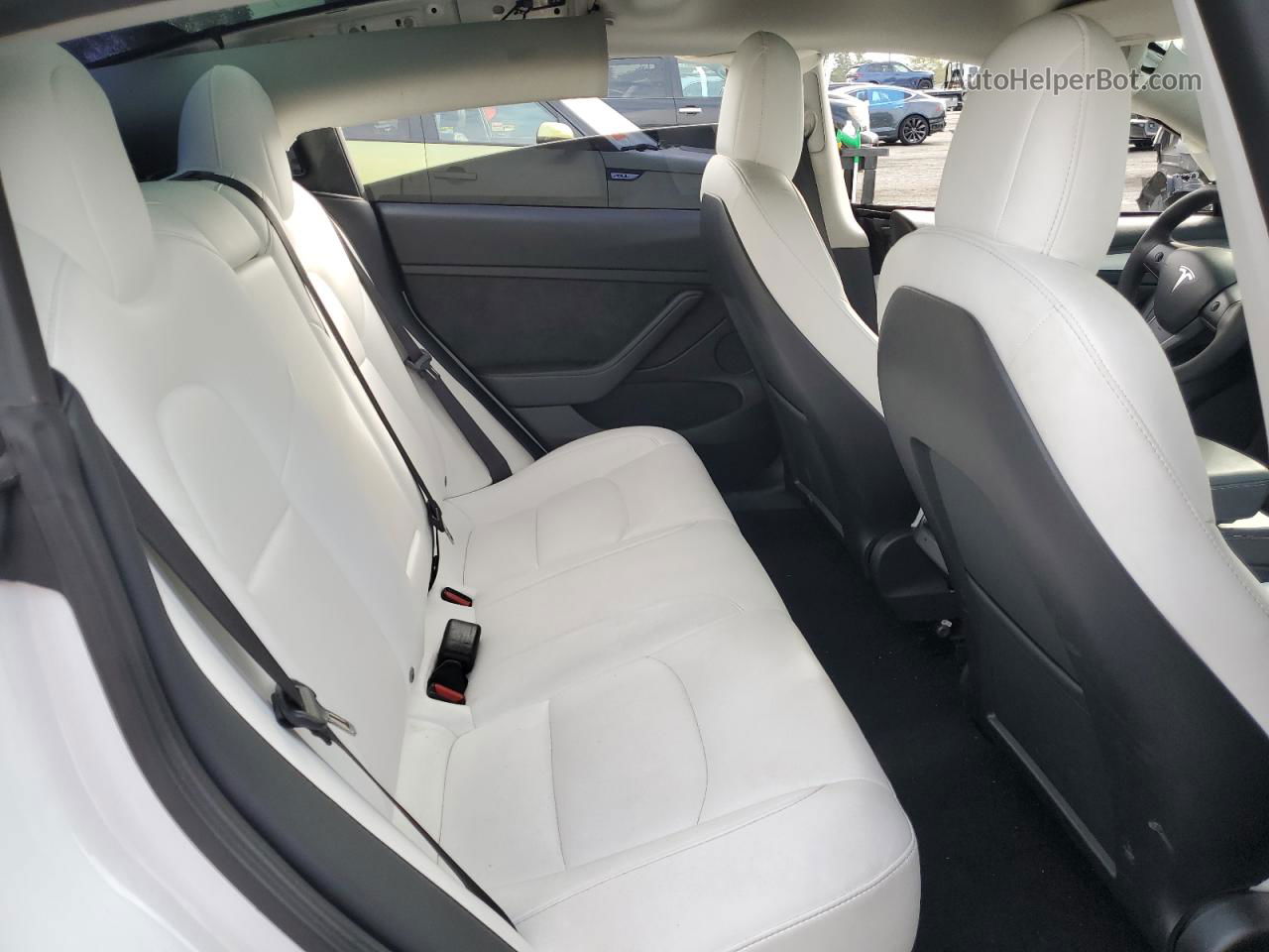 2022 Tesla Model 3  White vin: 5YJ3E1EA6NF322897