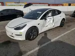 2022 Tesla Model 3  White vin: 5YJ3E1EA6NF322897