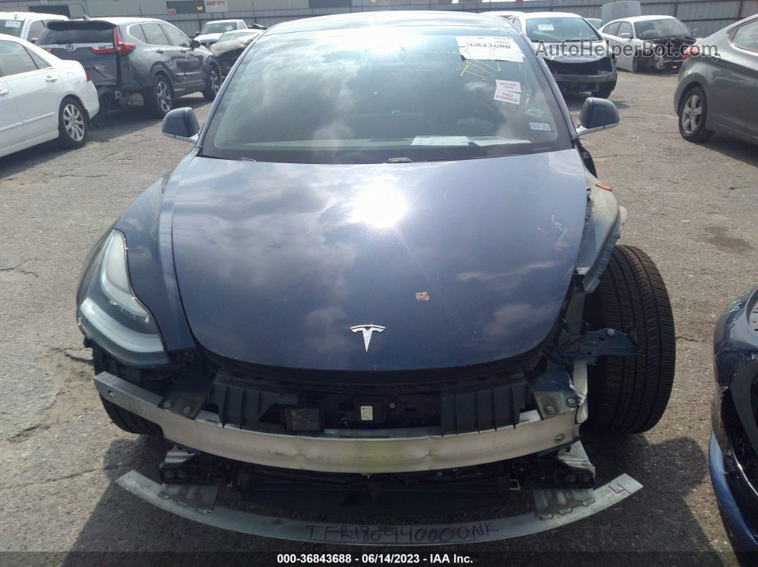 2018 Tesla Model 3 Range Battery Blue vin: 5YJ3E1EA7JF006354