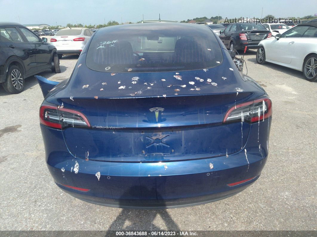 2018 Tesla Model 3 Range Battery Blue vin: 5YJ3E1EA7JF006354