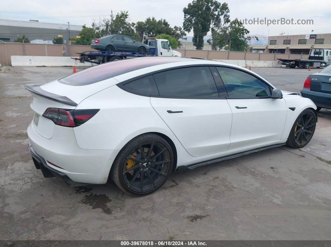 2018 Tesla Model 3 Long Range/mid Range White vin: 5YJ3E1EA7JF007584