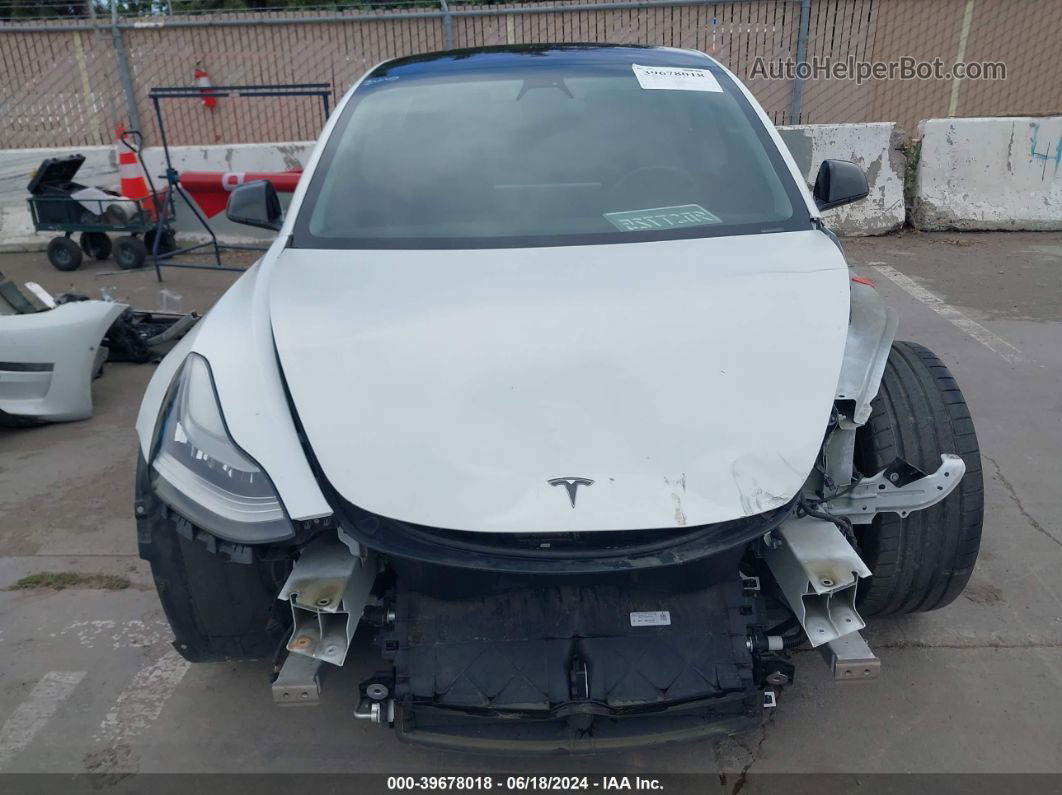 2018 Tesla Model 3 Long Range/mid Range White vin: 5YJ3E1EA7JF007584