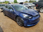 2018 Tesla Model 3  Синий vin: 5YJ3E1EA7JF014566