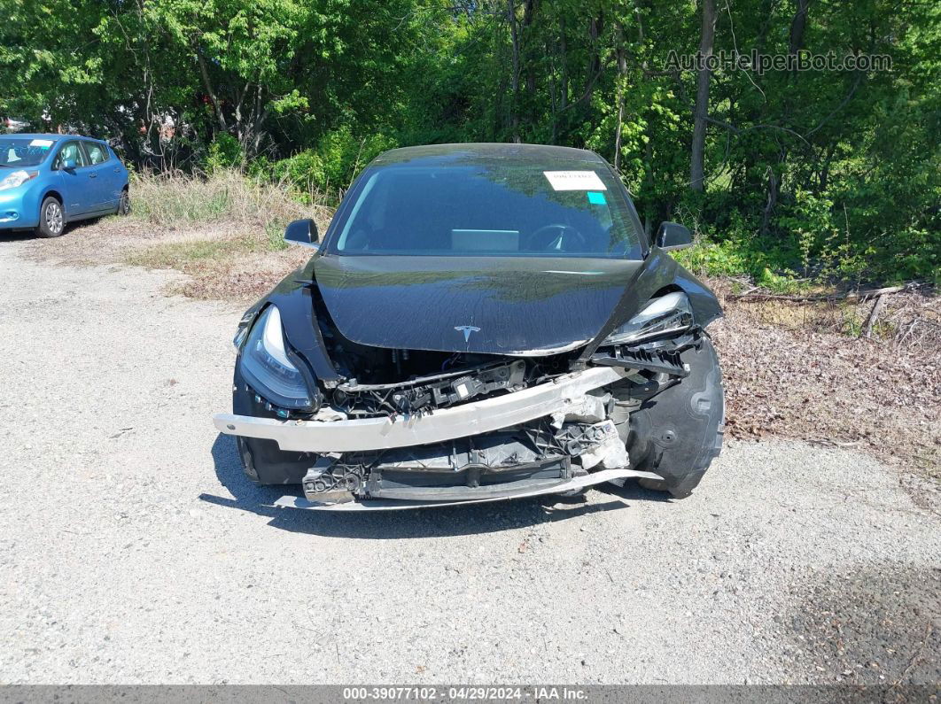 2018 Tesla Model 3 Long Range/mid Range Black vin: 5YJ3E1EA7JF023591