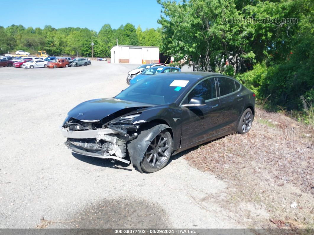 2018 Tesla Model 3 Long Range/mid Range Black vin: 5YJ3E1EA7JF023591