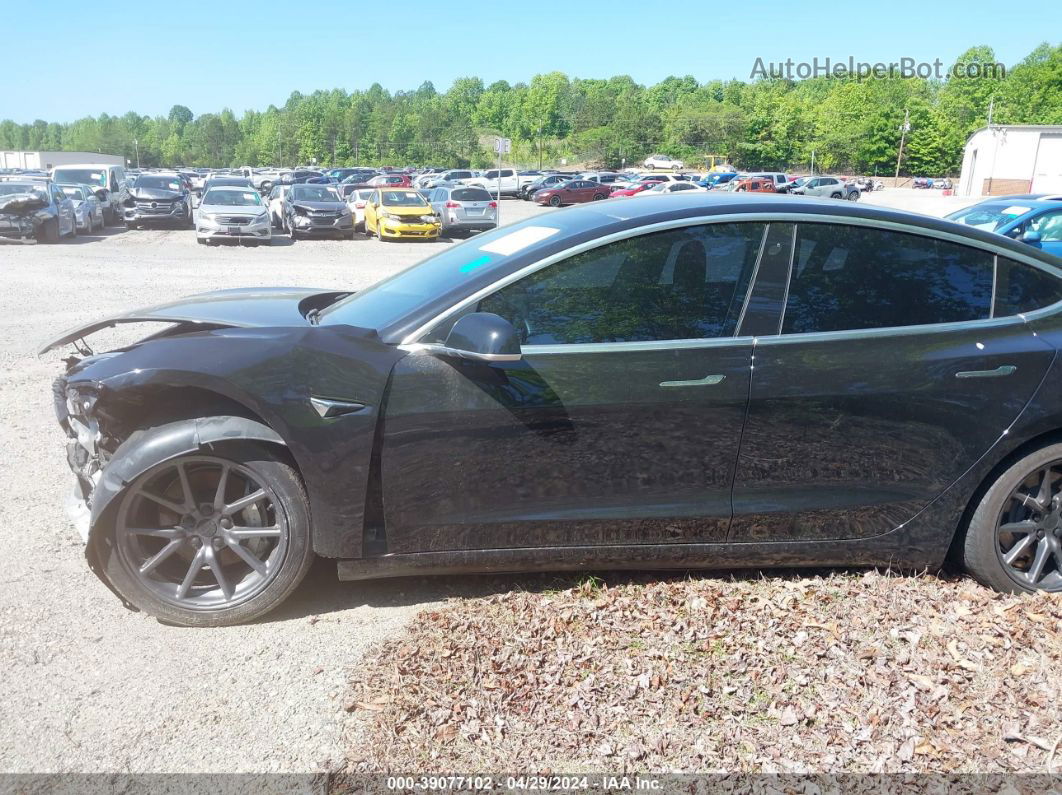 2018 Tesla Model 3 Long Range/mid Range Black vin: 5YJ3E1EA7JF023591