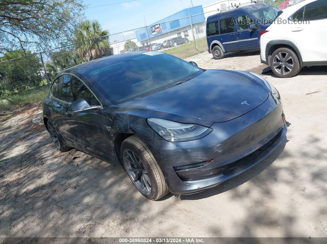 2018 Tesla Model 3 Long Range/mid Range Gray vin: 5YJ3E1EA7JF028080