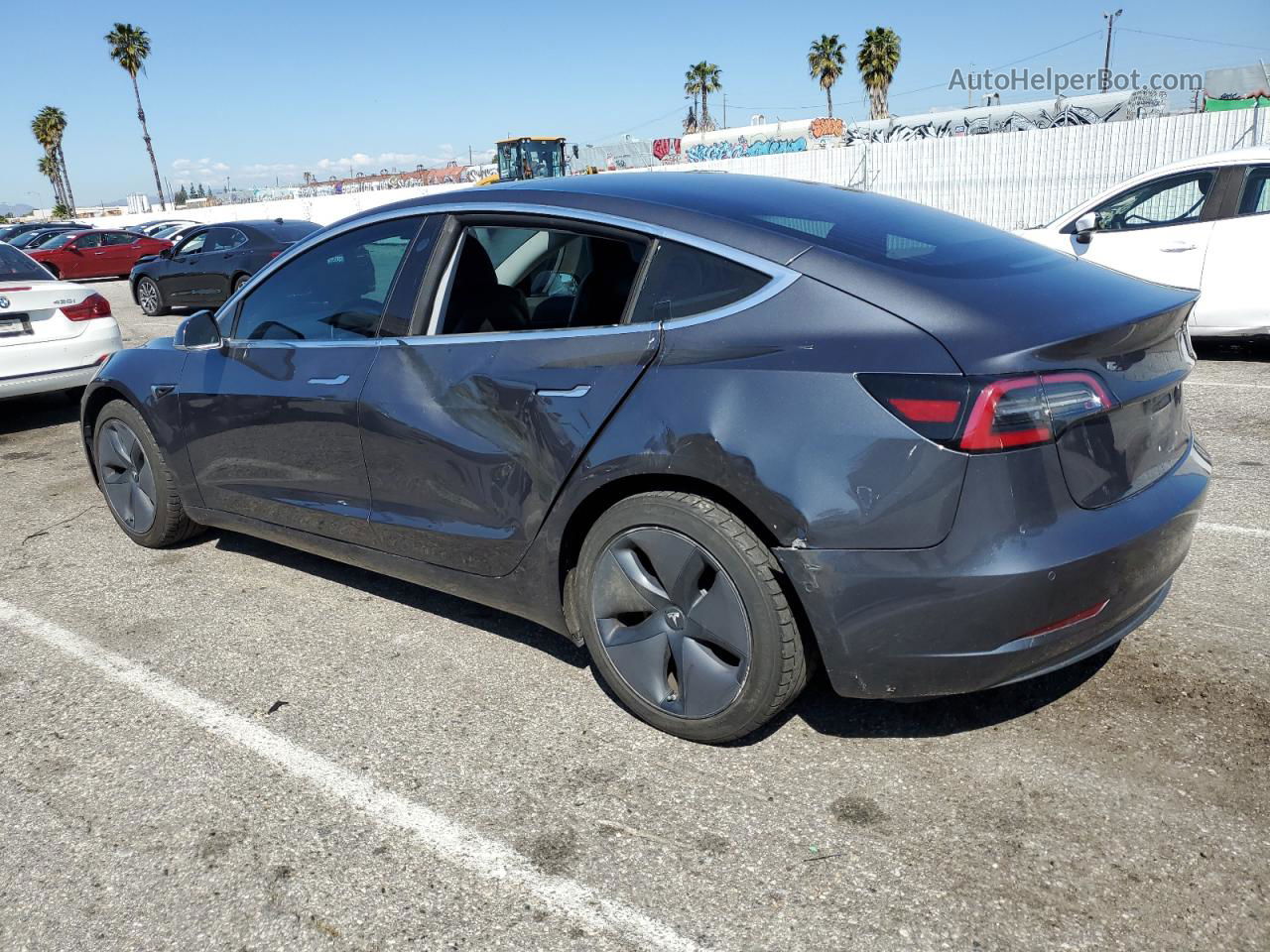 2018 Tesla Model 3  Gray vin: 5YJ3E1EA7JF037149