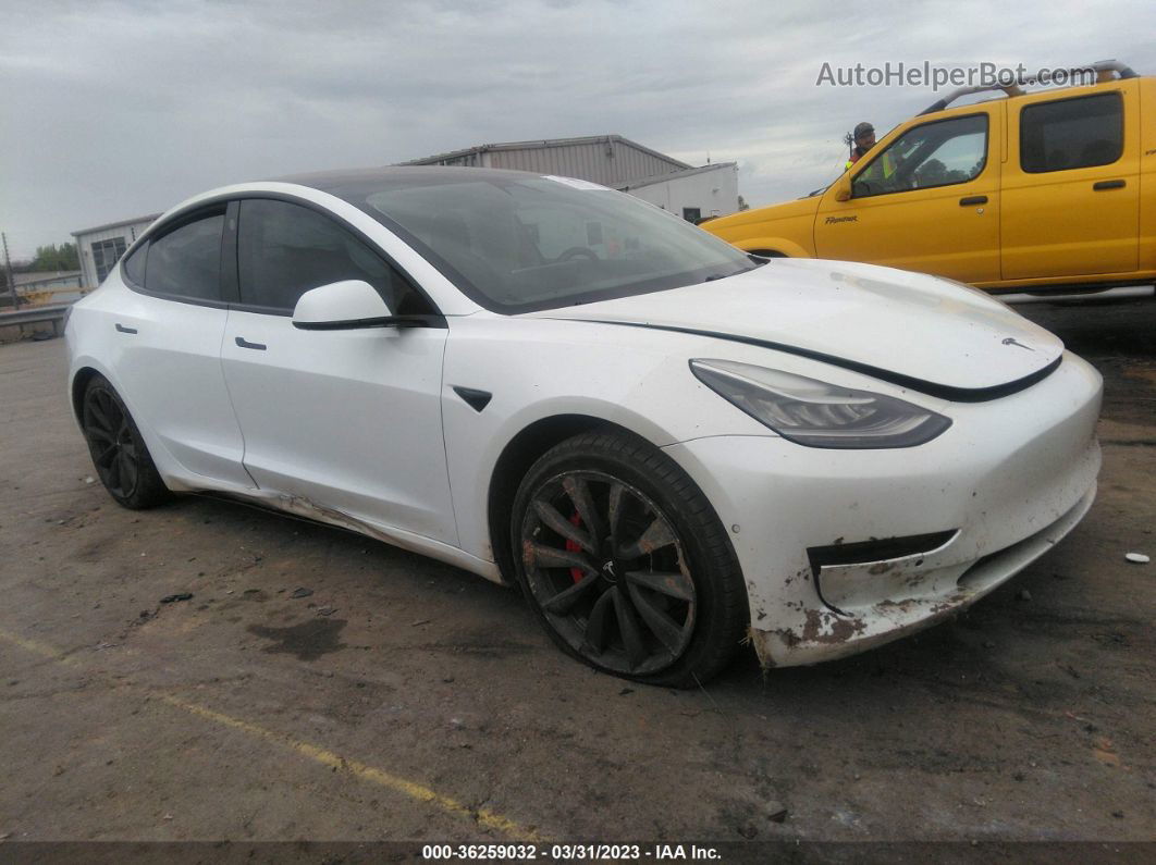 2018 Tesla Model 3 Range Battery White vin: 5YJ3E1EA7JF038754